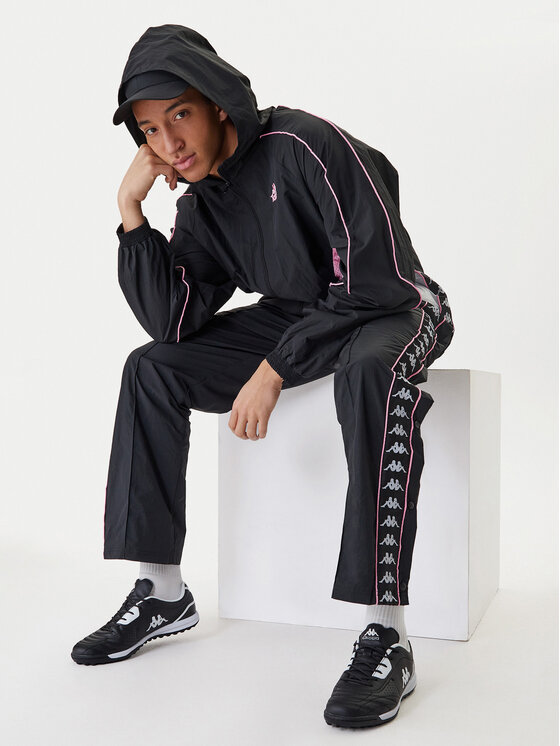 Kappa Kappa Pantaloni da tuta 361W7JW Nero Comfort Fit