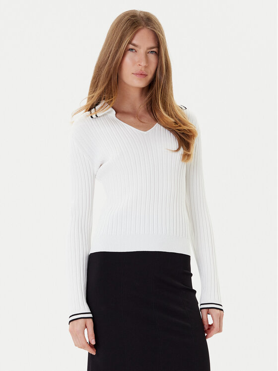 PINKO PINKO Svetr Linosa 105418 A2PS Bílá Regular Fit