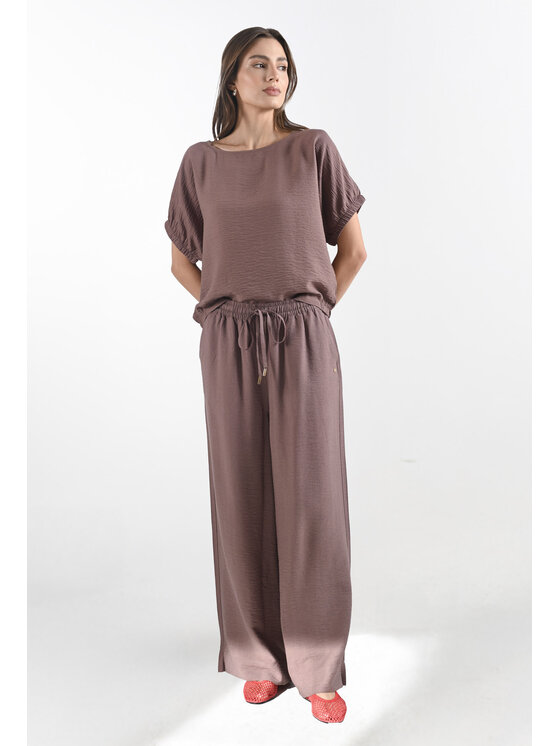 Femestage Femestage Dámske nohavice Femestage AB BASE TRU1880-016 Hnedá Regular Fit