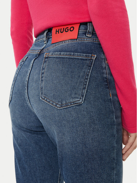 HUGO Hugo Džinsai 50519543 Mėlyna Slim Fit