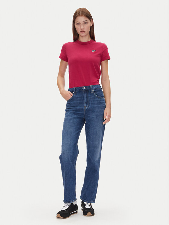 Tommy Jeans Tommy Jeans Blugi Layla Hr Slim Str Bi0152 Co DW0DW20054 Bleumarin Regular Fit