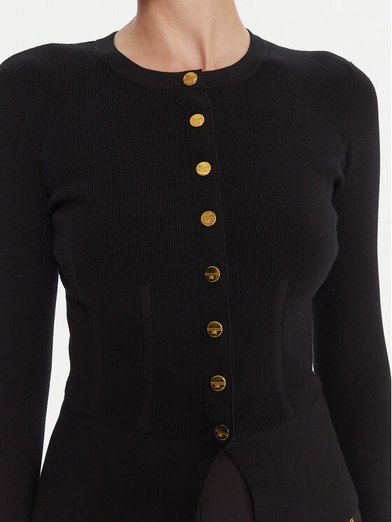 Elisabetta Franchi Elisabetta Franchi Kardigan MK-49S-57E2 Černá Slim Fit