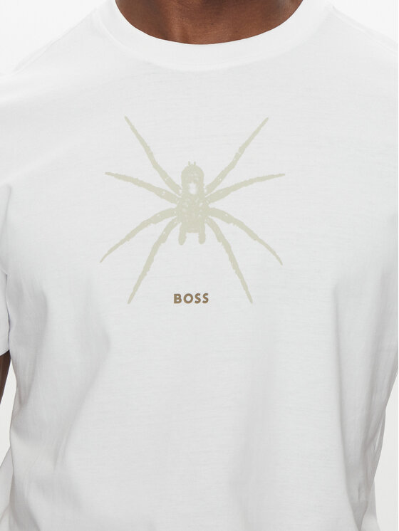 BOSS BOSS T-shirt Te_Spiderbat 50534924 Bijela Regular Fit