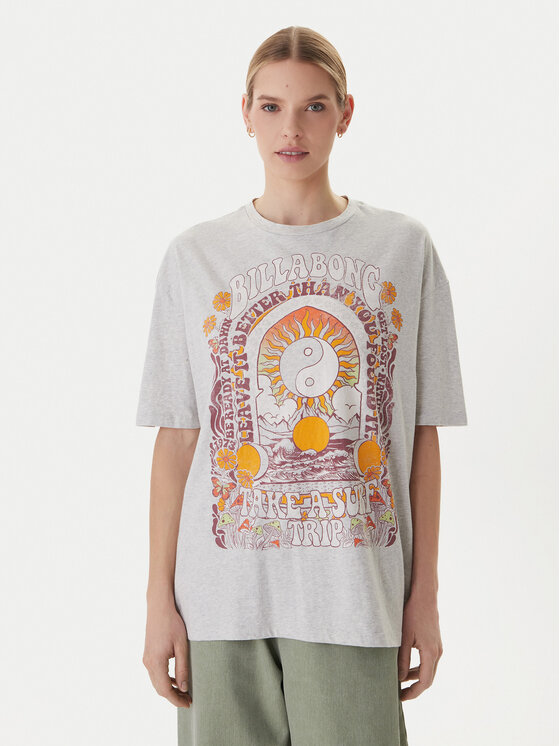 Billabong Billabong T-shirt Surf Trip EBJZT00593 Siva Loose Fit