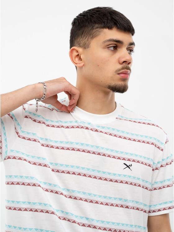 Iriedaily Iriedaily T-Shirt Koszulka Z Krótkim Rękawem Iriedaily Monte Noe Jaque 0 Biała M Biały Regular Fit
