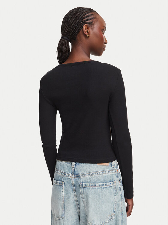 Guess Jeans Guess Jeans Bluse W6YP03 K3647 Schwarz Slim Fit