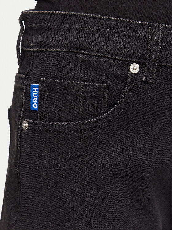 HUGO HUGO Jeans Elyah 50520606 Schwarz Straight Fit