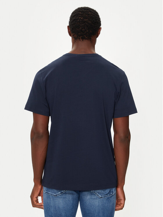 Lacoste Lacoste Marškinėliai TH5077 Tamsiai mėlyna Regular Fit