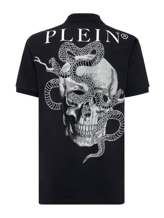 PHILIPP PLEIN PHILIPP PLEIN Polo 1727 Czarny Slim Fit