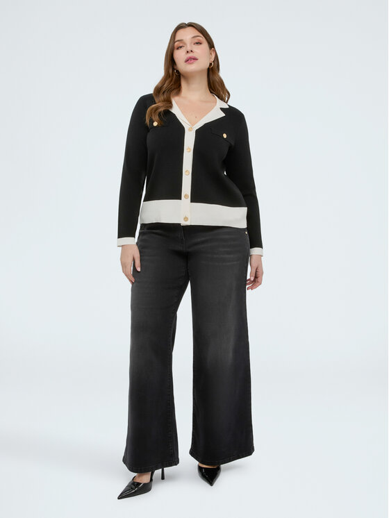 Fiorella Rubino Fiorella Rubino Sweter M180L008456N0Z3 Czarny Regular Fit