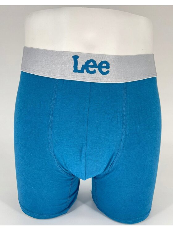 Lee Lee Bokserki Keenan 3 Pack Cotton Elastane Medium Trunks Niebieski
