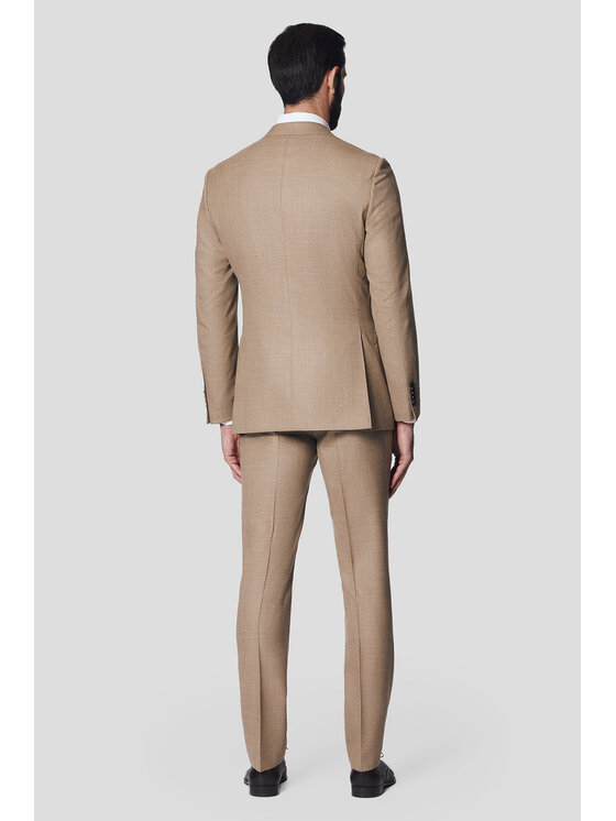 Lancerto Lancerto Garnitur Loznati GA073125000001 Beżowy Slim Fit