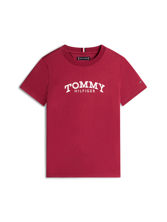Tommy Hilfiger Tommy Hilfiger T-Shirt Monotype Print KB0KB10051 Czerwony Regular Fit