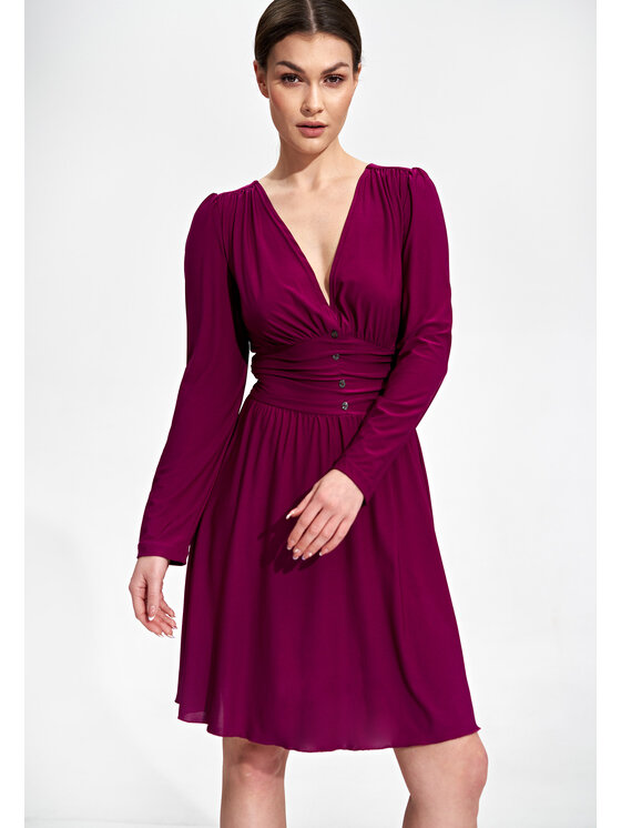 FIGL FIGL Šaty M861 Ružová Regular Fit