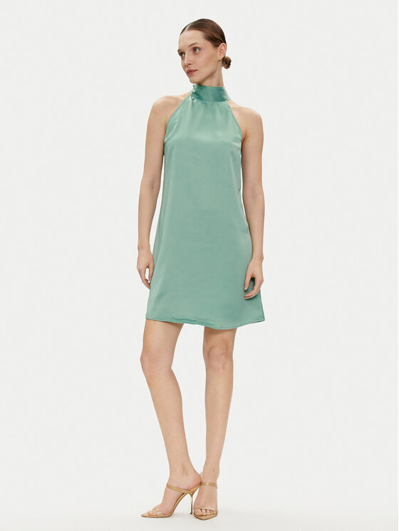 YAS YAS Cocktail obleka Dottea 26032326 Zelena Slim Fit