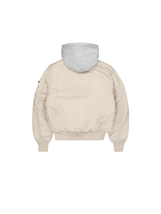 Alpha Industries Alpha Industries Kurtka bomber MA-1 TT Hood Two Tone Cold Weather Bomber Jacket Beżowy Slim Fit
