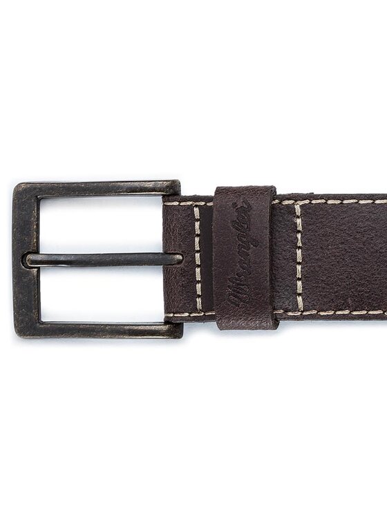 Wrangler Wrangler Pasek Męski Stitched Belt W0081US85 85 112125438 Brązowy