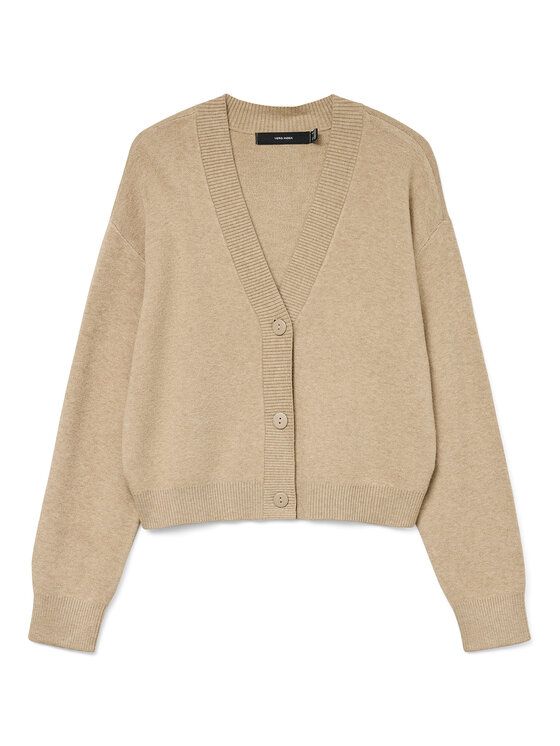 Vero Moda Vero Moda Kardigan Gold Art 10332210 Beżowy Regular Fit