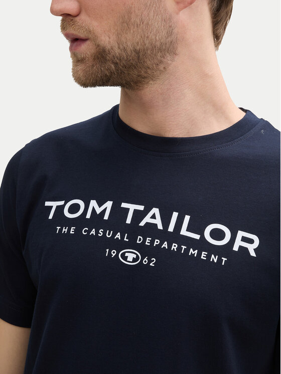 Tom Tailor Tom Tailor T-krekls 1045773 Tumši zils Regular Fit