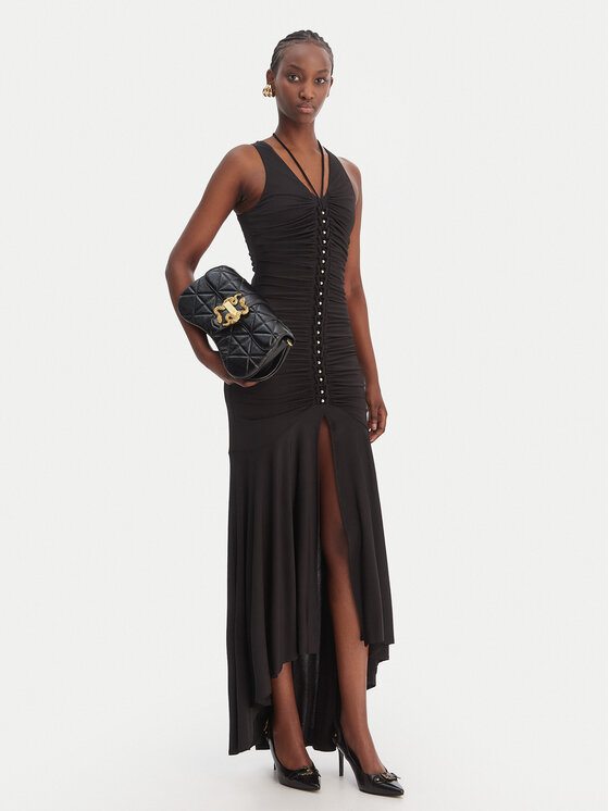 Just Cavalli Just Cavalli Rochie cocktail 80PAOB01 CJB04 Negru Slim Fit