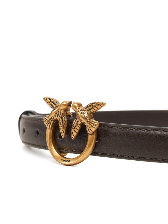 PINKO PINKO Moteriškas Diržas Love Berry H2 Belt PE 25 PLT01 100143 A0F1 Ruda