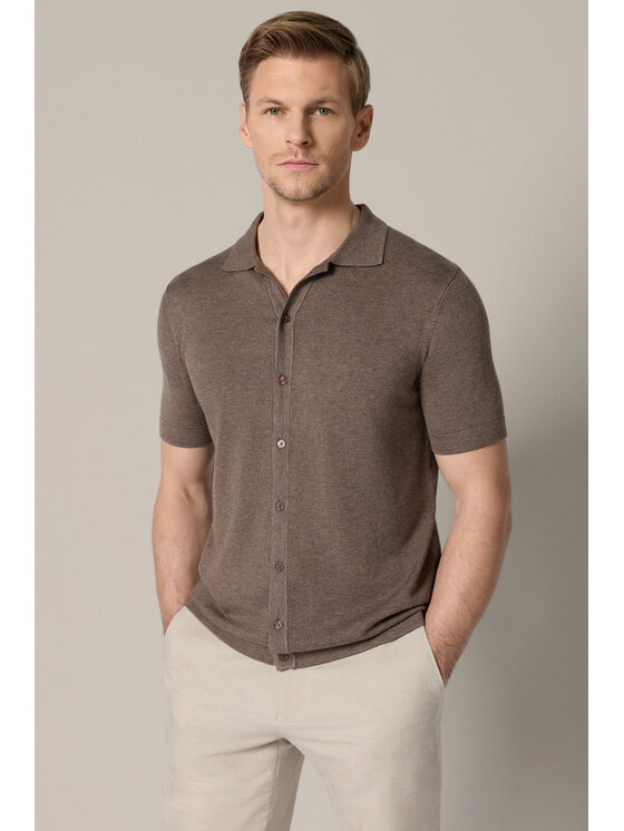 Lancerto Lancerto Polo Renato PO073126000024 Brązowy Regular Fit