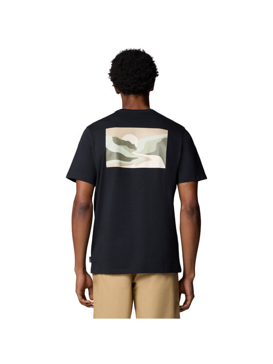 Columbia Columbia T-Shirt Columbia Explorers Canyon Back SS Tee Czarny Regular Fit