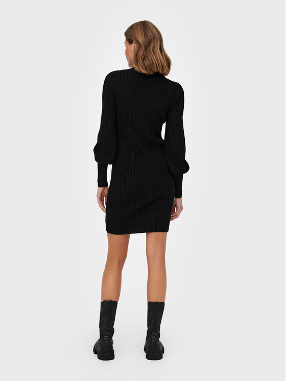 ONLY ONLY Džemper haljina Katia 15232502 Crna Comfort Fit