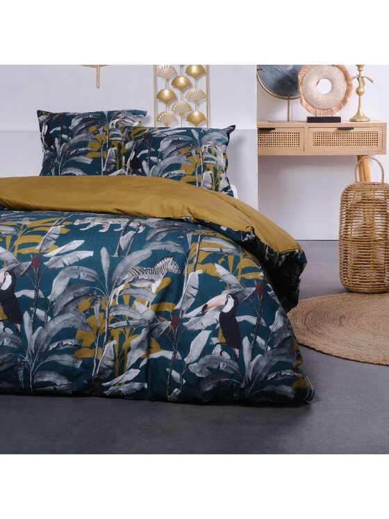 MIAhome MIAhome Komplet pościeli 220x240 cm FRIDAO Granatowy