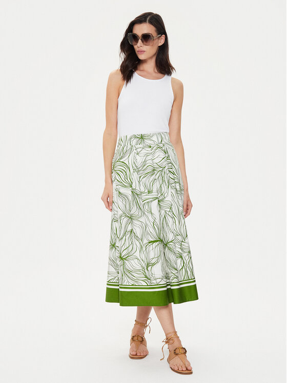 United Colors Of Benetton United Colors Of Benetton Gonna a trapezio 4LMAD003M Verde Regular Fit