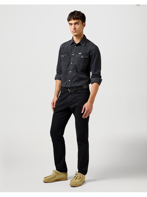 Wrangler Wrangler Jeans RIVER Nero Regular Fit
