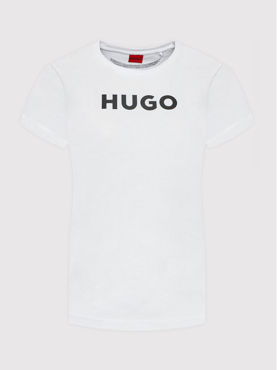 HUGO Hugo T-shirt 50473813 Bijela Slim Fit