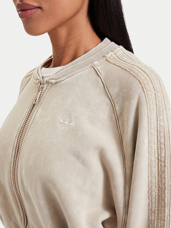 adidas adidas Bluza Sst Double Layered Cropped Track Top KT2228 Beżowy Regular Fit