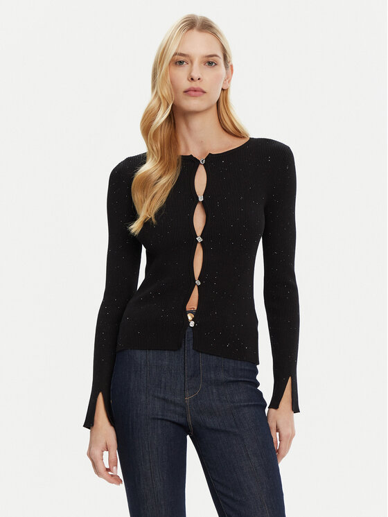 Guess Guess Kardigan W5RR17 Z34O0 Černá Classic Fit