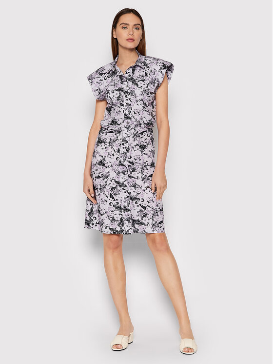 Vestito chemisier Marika RM857 Viola Regular Fit