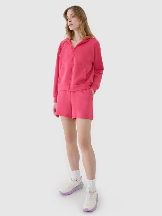 4F 4F Felpa 4FWSS25TSWSF1577-54S Rosa Regular Fit