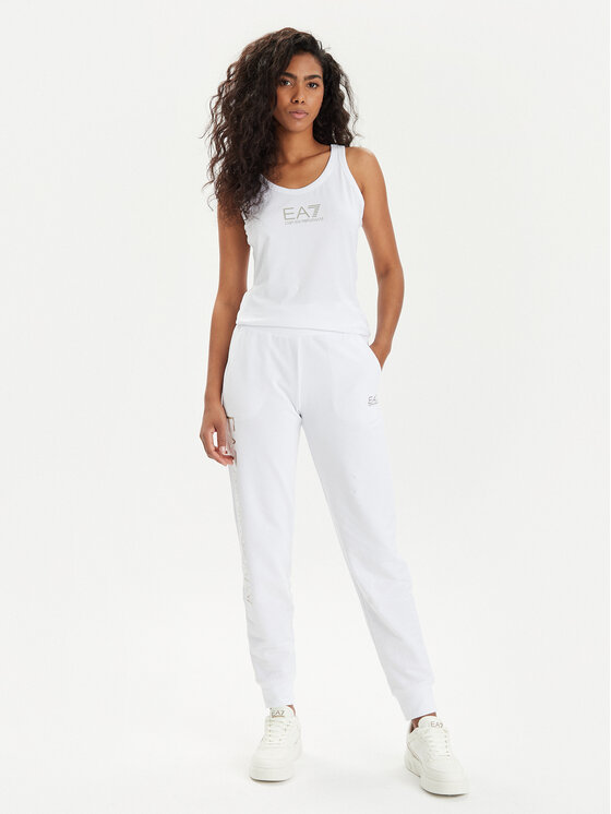 EA7 Emporio Armani EA7 Emporio Armani Top 3DTH52 TJFKZ 0101 Bianco Regular Fit