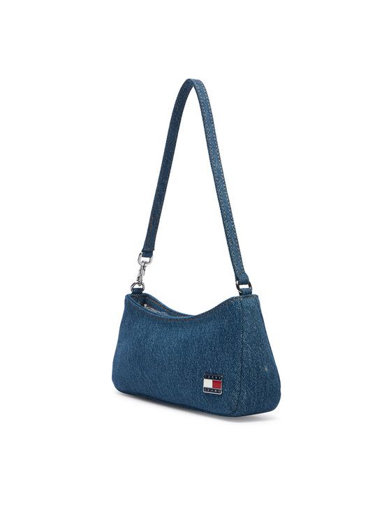 Tommy Jeans Tommy Jeans Rankinė Tjw Cool Denim Shoulder Bag AW0AW19157 Mėlyna
