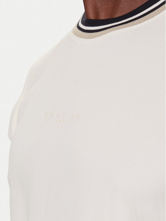 Nautica Nautica Tričko N1S03473 Écru Regular Fit