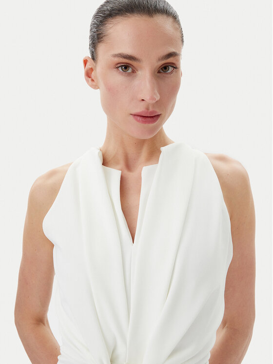 Rinascimento Rinascimento Kokteilinė suknelė CFC0123794003 Balta Regular Fit