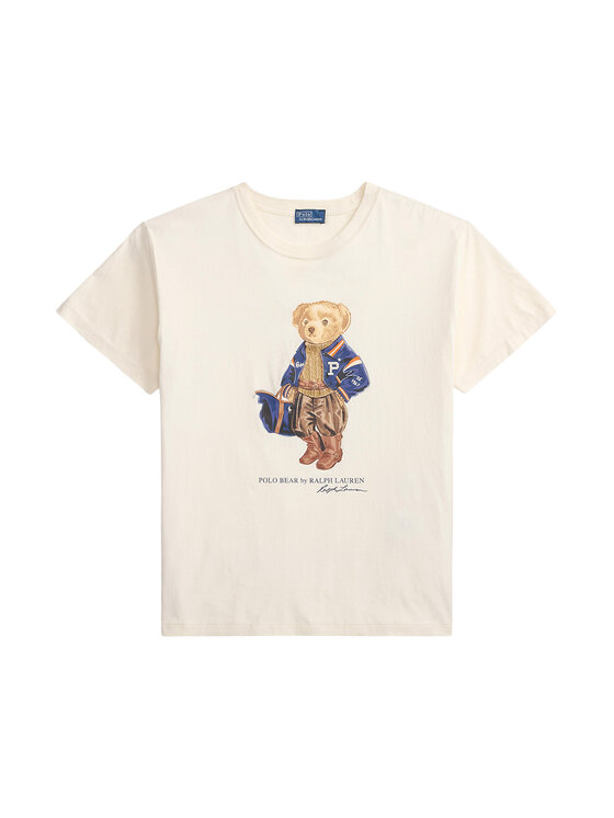 Polo Ralph Lauren Polo Ralph Lauren T-Shirt 211B17774001 Bílá Regular Fit