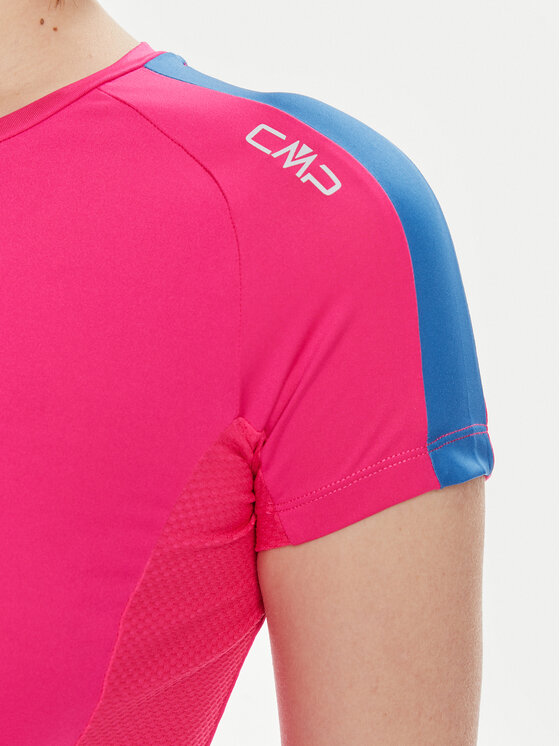 CMP CMP Тениска от техническо трико 32C6236 Розов Slim Fit