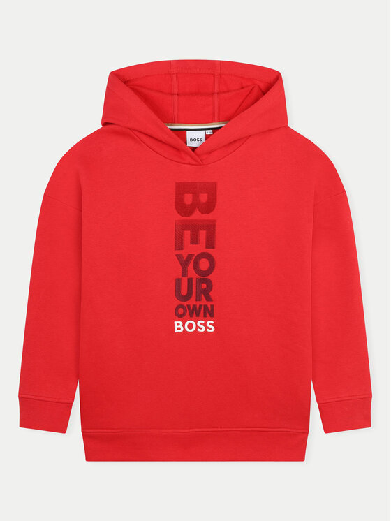 BOSS Boss Pulóver J51199 D Piros Regular Fit