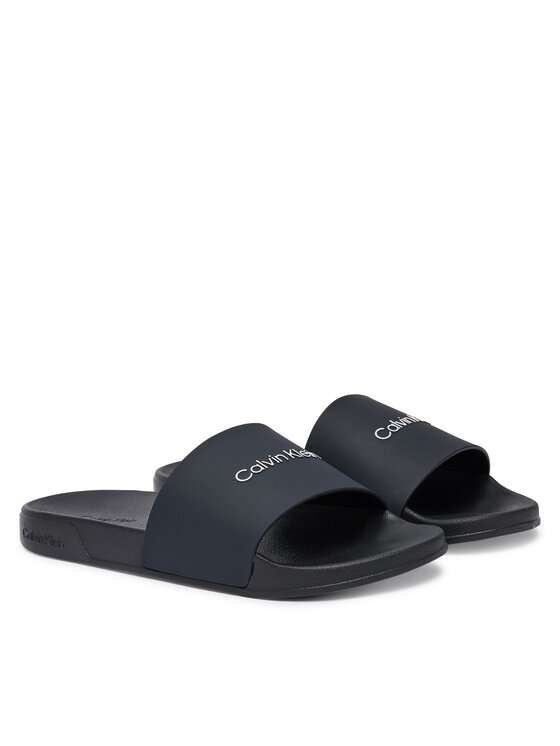 Calvin Klein Calvin Klein Şlapi Ess Slide Monobrand Cv HM0HM02107 Bleumarin