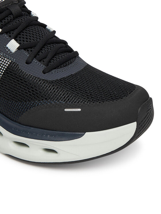 Skechers Skechers Skriešanas apavi Max Cushioning Glide-Step 220422 BKGY Melns