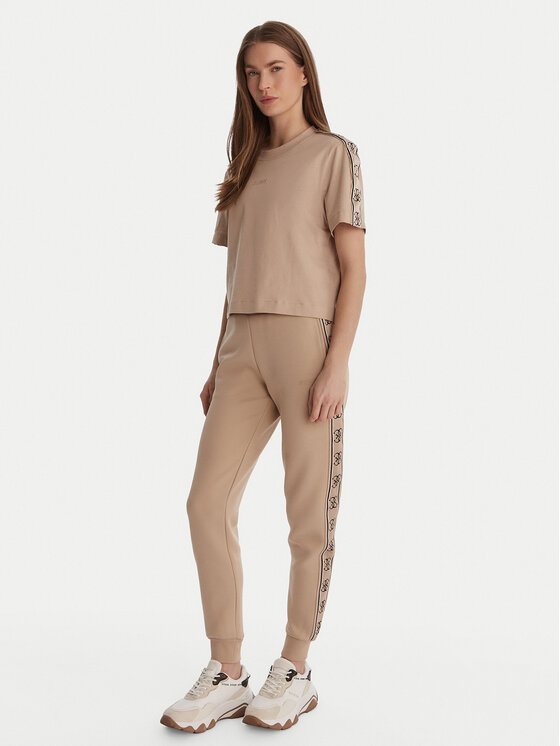 Guess Guess T-Shirt V3RI08 I3Z14 Beżowy Relaxed Fit