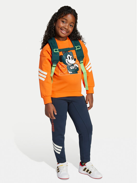 adidas adidas Bluza Disney Mickey Mouse JL9188 Pomarańczowy Loose Fit