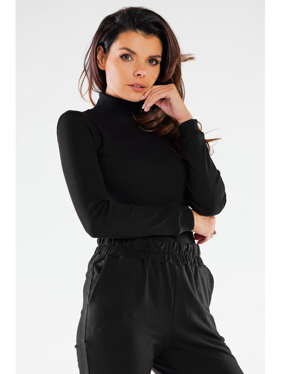 Infinite You Infinite You Blusa M283 Nero Basic Fit