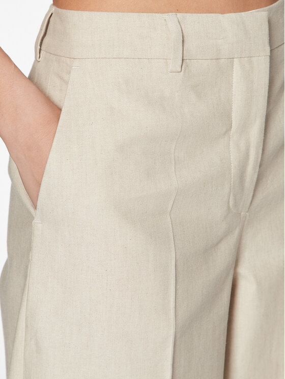 Calvin Klein Calvin Klein Pantaloni di tessuto K20K205226 Beige Wide Leg