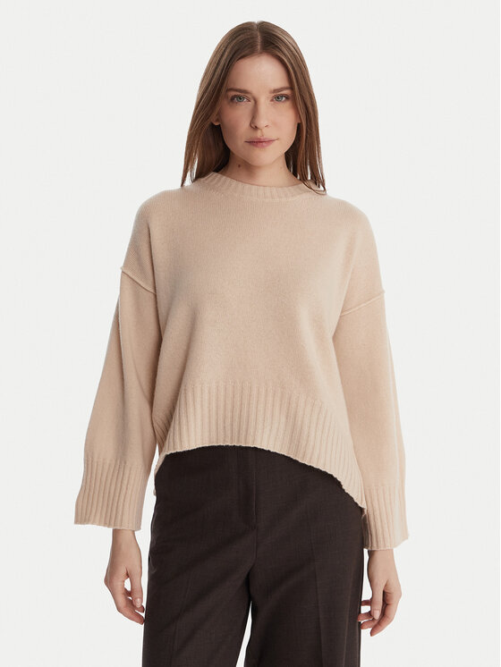 Marella Marella Pullover Amelia 2523366305 Écru Loose Fit